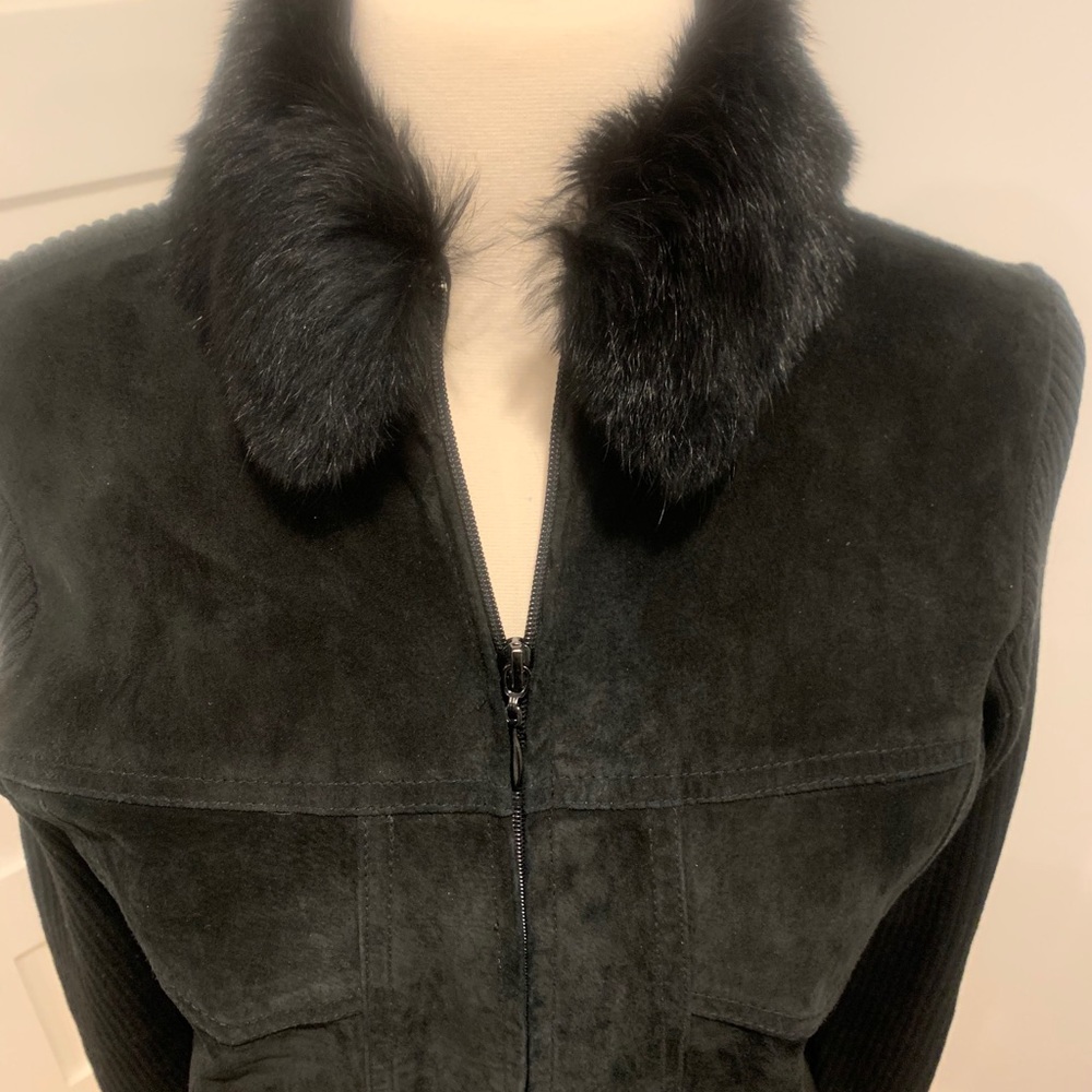 Escapade suede sweater Jacket sz M